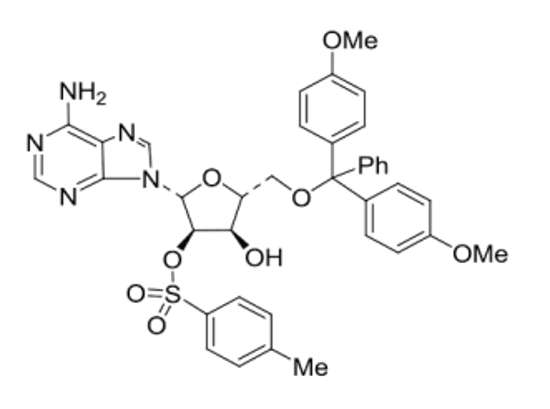 Picture of Adenosine,5'-O-[bis(4-methoxyphenyl)phenylmethyl]-, 2'-(4-methylbenzenesulfonate) (2 mg)