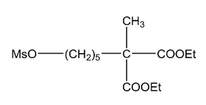 Picture of Propanedioic acid,2-(5-(methylsulfonyloxy)pentyl) -2-methy-,diethyl ester- (2 mg)