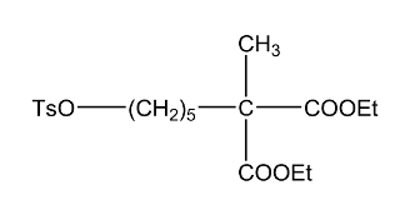 Picture of Propanedioic acid,2-(5-(tosyloxy)pentyl) -2-methy-,diethyl ester- (2 mg)