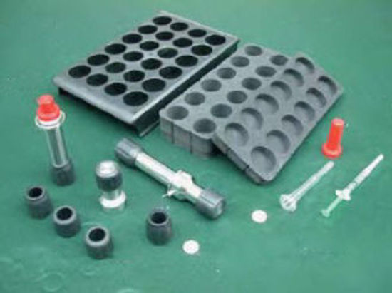 Picture of SECURE+™ Unit Dose Syringe Shield Pig Foam Insert – 3 / 5 cc – 12 Holes (Pair)